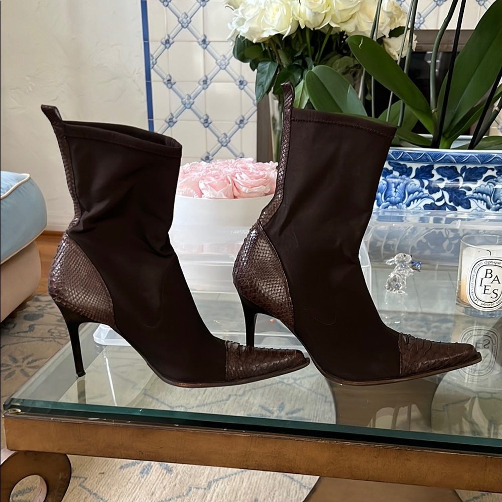 Elegant Brown Stiletto Boots